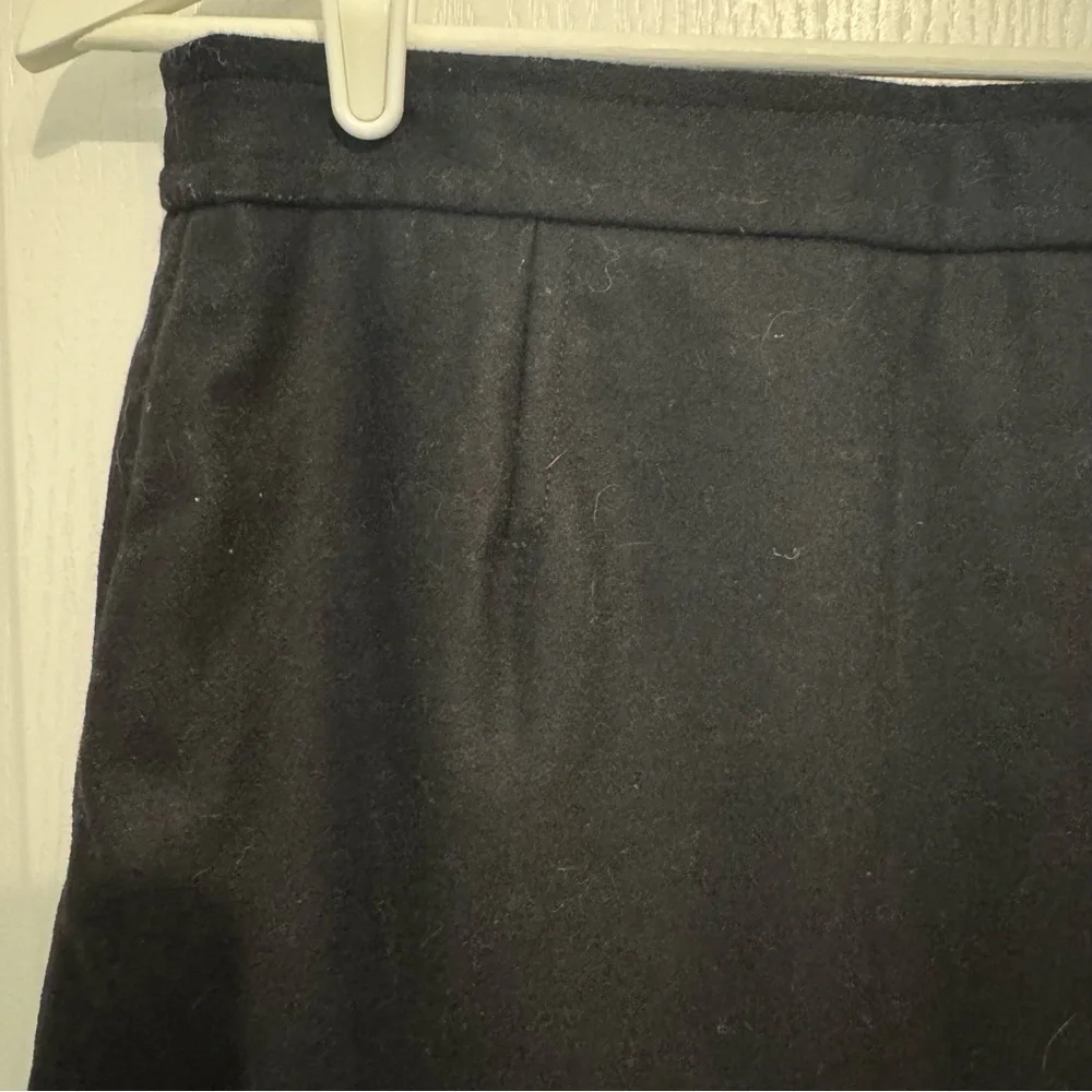 GAP womens black mini skirt 4 wool blend button up fully lined Y2K 90s 2000s - Picture 5 of 15